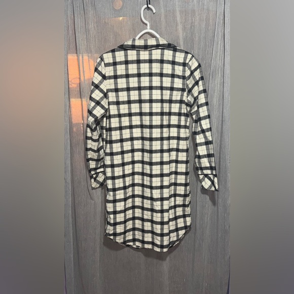 NWT Filson pajama dress xs black white/ cream check plaid - Picture 3 of 6